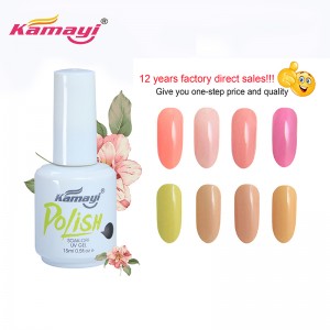 Kamayi New Almond Blossom Color Gel Esmalte de uñas Esmalte de gel UV de 3 pasos