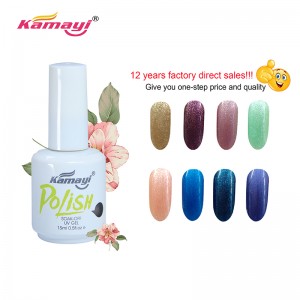 Kamayi Nail Products In Usa Muestra gratis Uv Gel Esmalte de uñas Botella negra 15ml Esmalte de gel